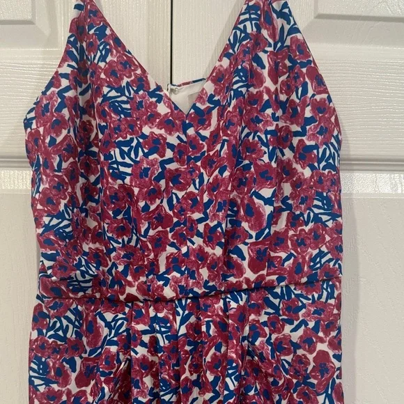 Chelsea28 Pink Floral Midi Dress with Blue Highlights - Picture 2 of 4